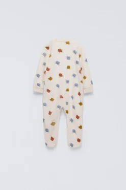 PIJAMA INTEIRO DE VELUDO COM CÃES-ZARA Store