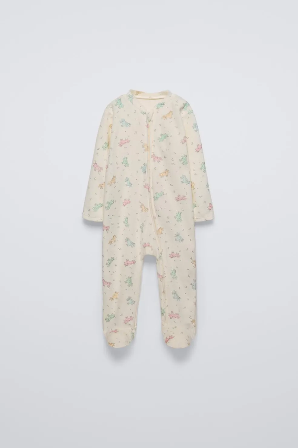 PIJAMA INTEIRO DE VELUDO COM UNICÓRNIOS-ZARA Shop