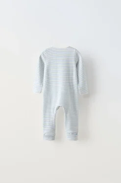 PIJAMA INTEIRO PÉ CONVERSÍVEL RISCAS-ZARA Cheap
