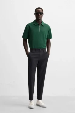 ZARA Polos^POLO COM ESTRUTURA E FECHO DE CORRER Verde