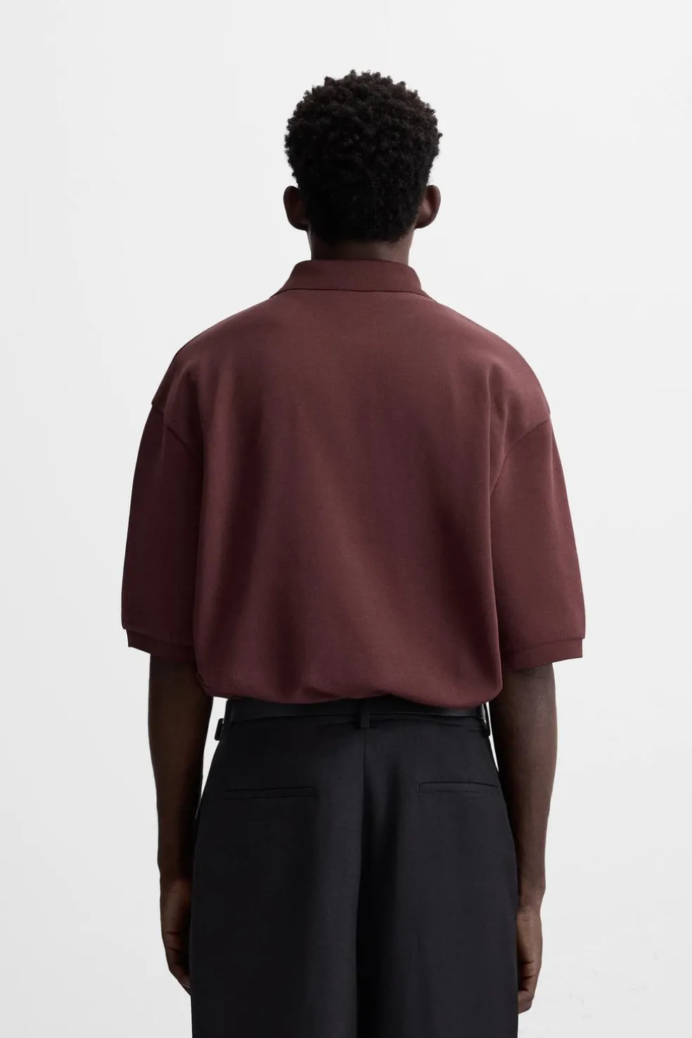 ZARA Polos^POLO COM ESTRUTURA PIQUÉ Borgonha
