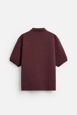 ZARA Polos^POLO COM ESTRUTURA PIQUÉ Borgonha