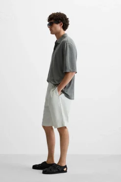 ZARA Polos^POLO DE CÂNHAMO - VISCOSE Cinzento-escuro