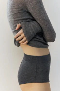 ZARA Camisas / Blusas|Lingerie^POLO LISO LÃ 100% Cinzento