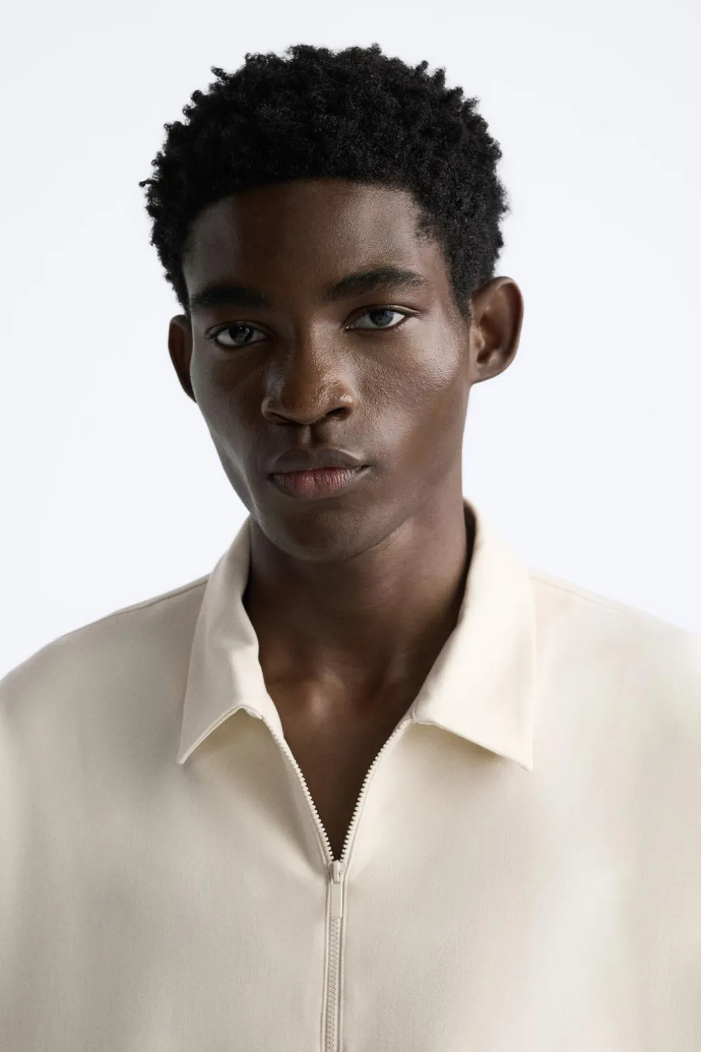 ZARA Polos^POLO ZIP Bege