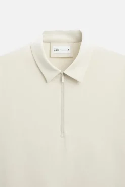 ZARA Polos^POLO ZIP Bege