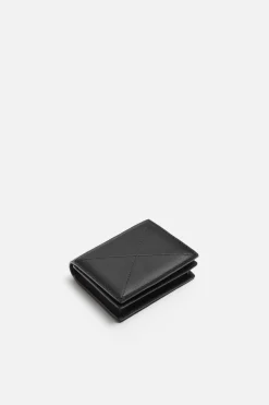 ZARA Malas / Mochilas^PORTA-CARTÕES COM PESPONTES Preto