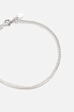ZARA Acessórios^PULSEIRA DUPLA COMBINADA Prata