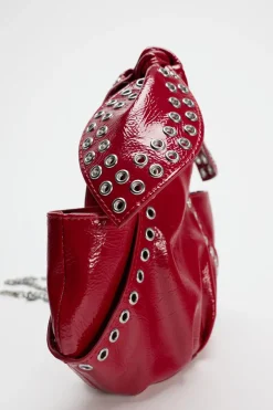 ZARA Malas^SACO PEQUENO TACHAS Vermelho