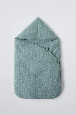 SACO PORTA-BEBÉS TEXTURA FOLHAS-ZARA New