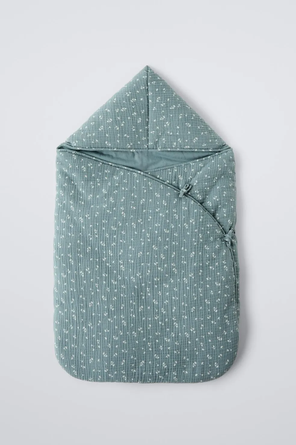 SACO PORTA-BEBÉS TEXTURA FOLHAS-ZARA New