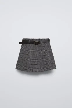 SAIA BERMUDA AOS QUADRADOS-ZARA Online