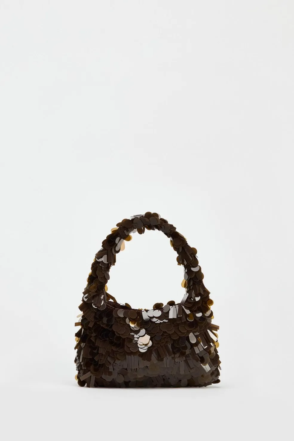ZARA Malas^SHOULDER BAG COM APLICAÇÕES Castanho