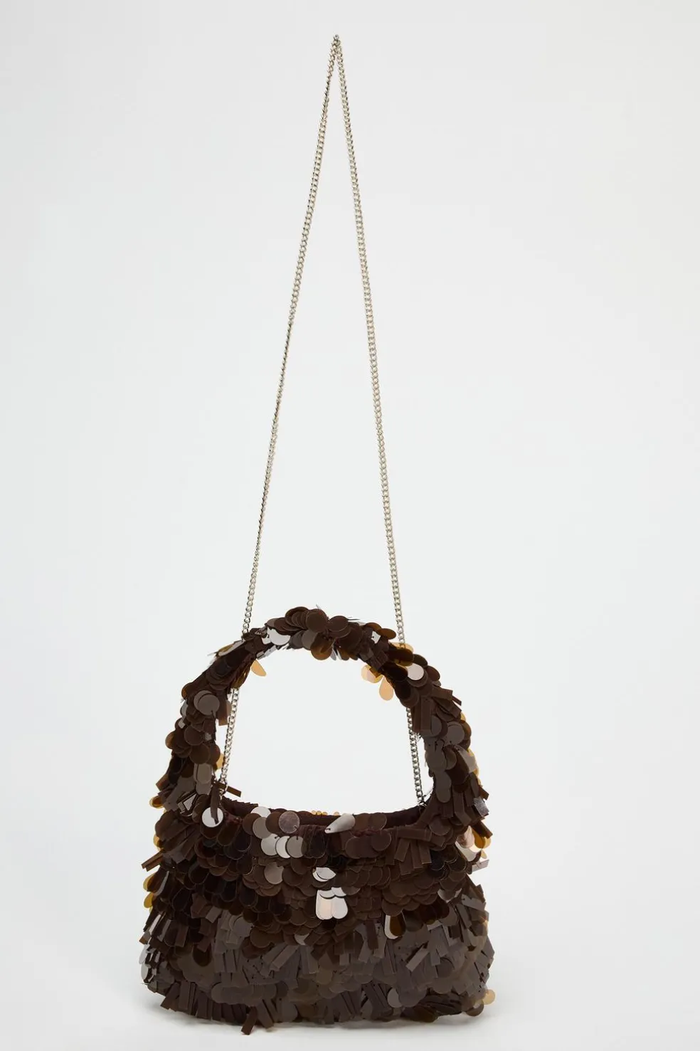 ZARA Malas^SHOULDER BAG COM APLICAÇÕES Castanho