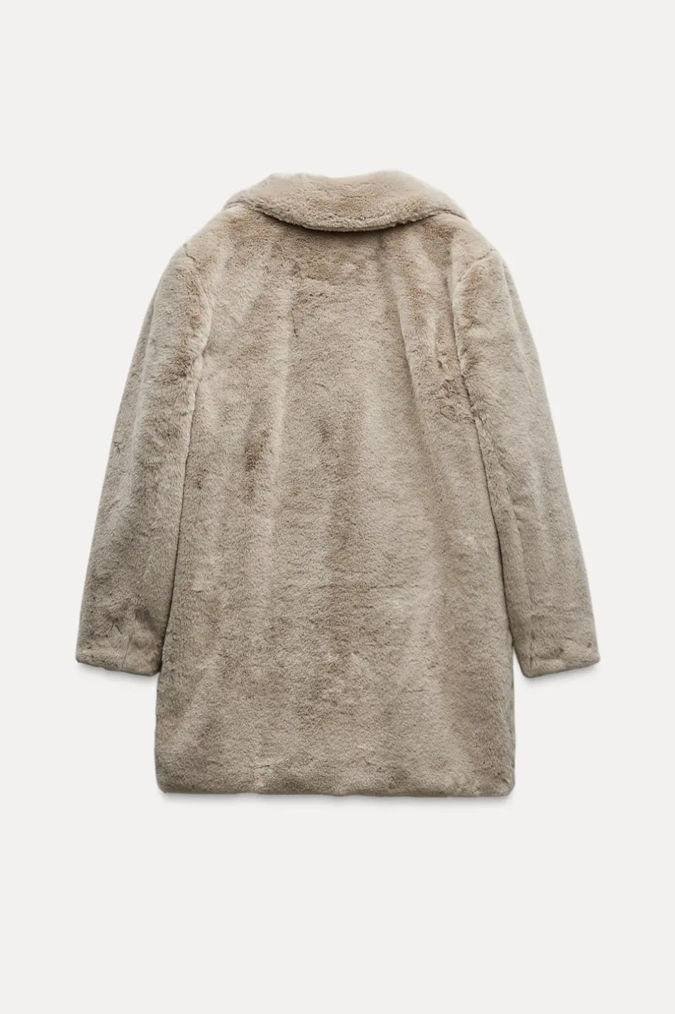 ZARA Winter Layersnew|Sobretudos / Anoraques^SOBRETUDO DE PELO SINTÉTICO Cinzento