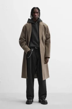 ZARA Vestuário De Inverno|Sobretudos / Gabardinas^SOBRETUDO OVERSIZE FIT AREIA/CASTANHO