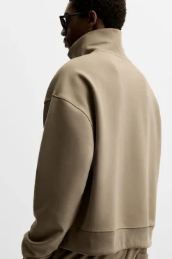 ZARA Fato De Treino|Sweatshirts^SWEAT TÉCNICA CONFORT Caqui-escuro