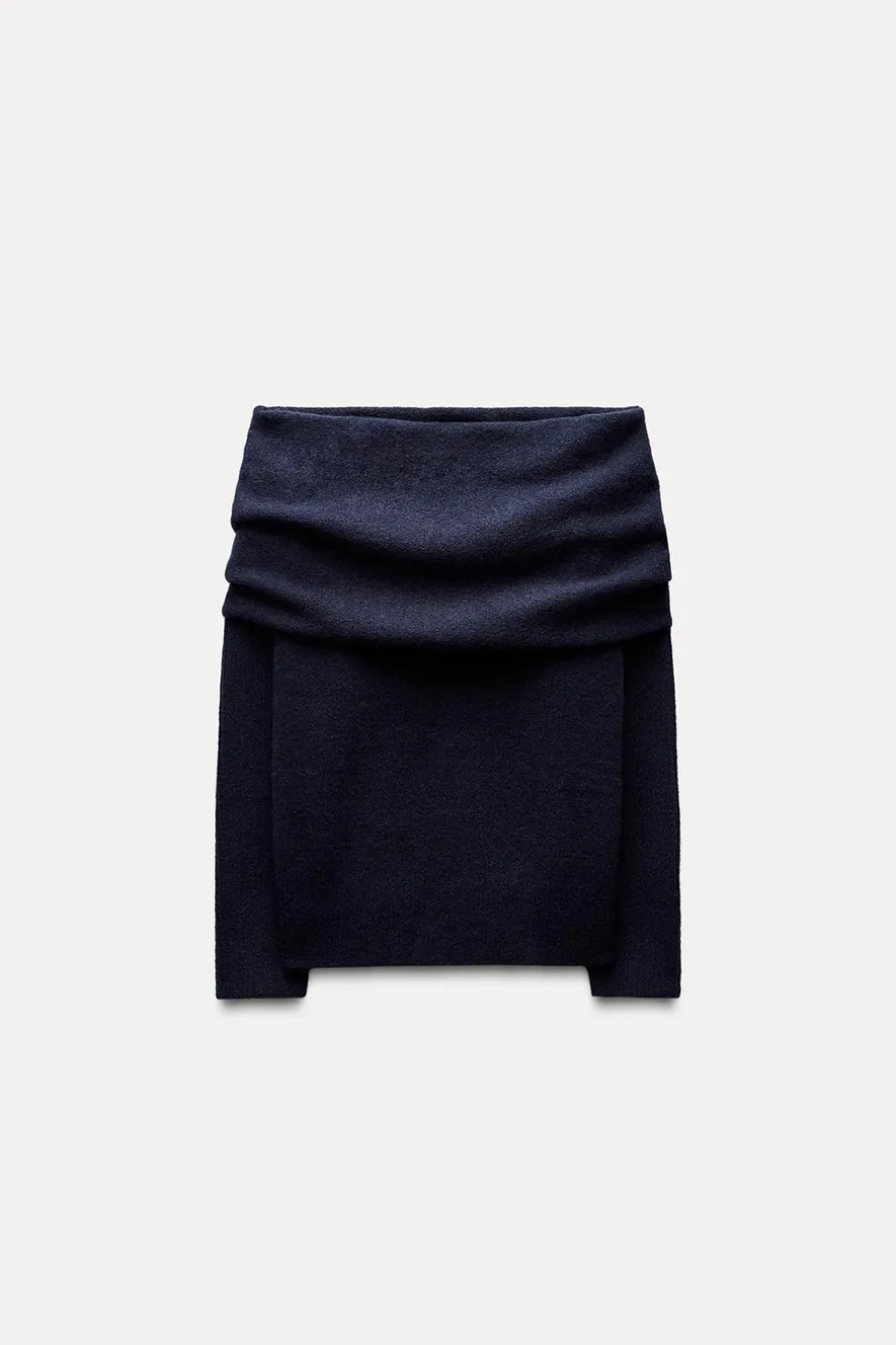 ZARA Cardigan / Camisolas|Malha^SWEATER DE MALHA COM OMBROS DESCOBERTOS marinho