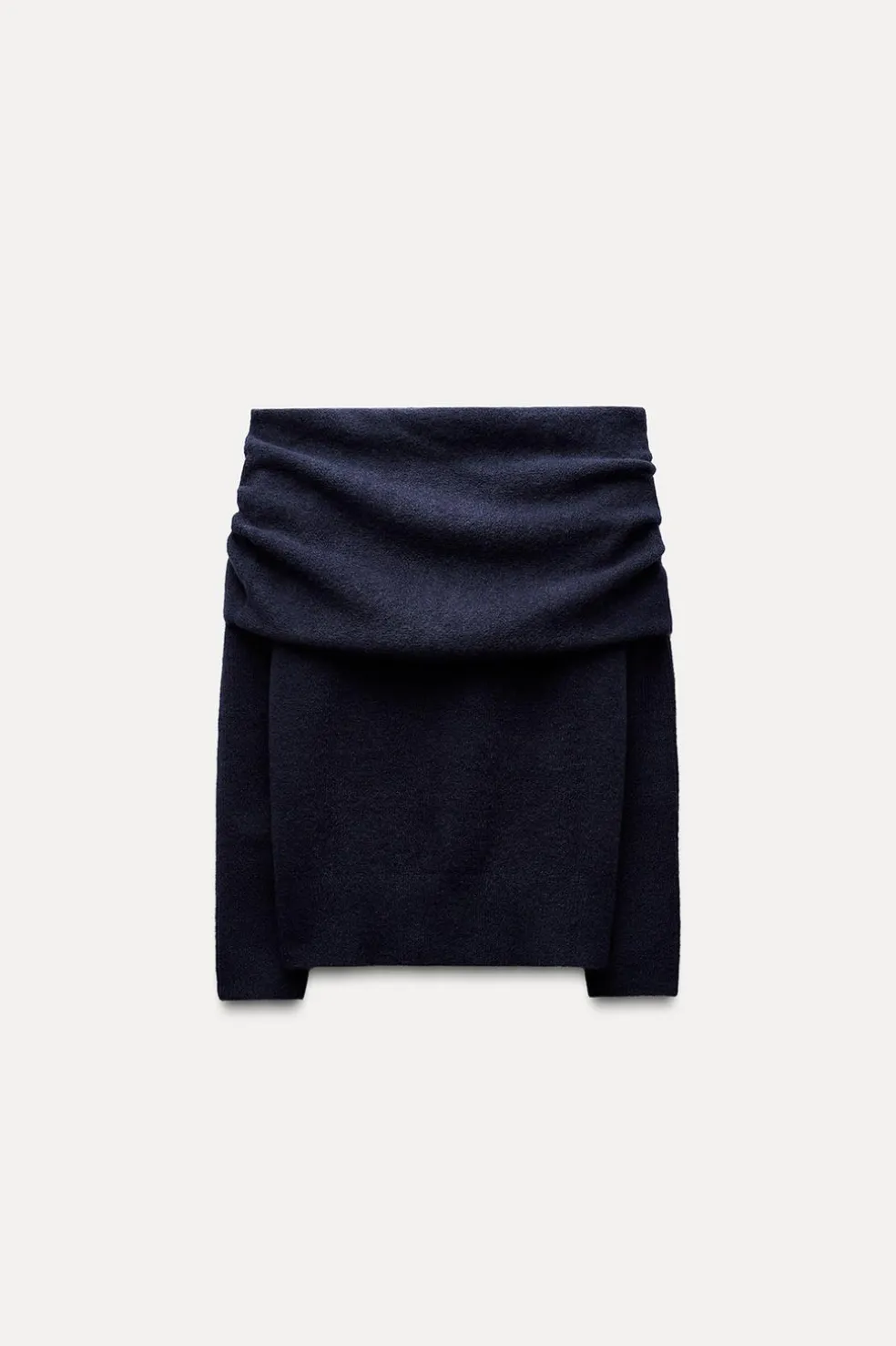 ZARA Cardigan / Camisolas|Malha^SWEATER DE MALHA COM OMBROS DESCOBERTOS marinho