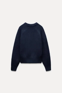 ZARA Winter Layersnew^SWEATER DE MALHA SOFT Azul