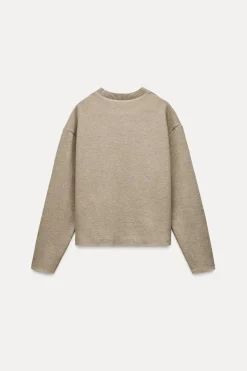 ZARA Winter Layersnew|Sweatshirts / Joggers^SWEATER SOFT Verde-vigoré