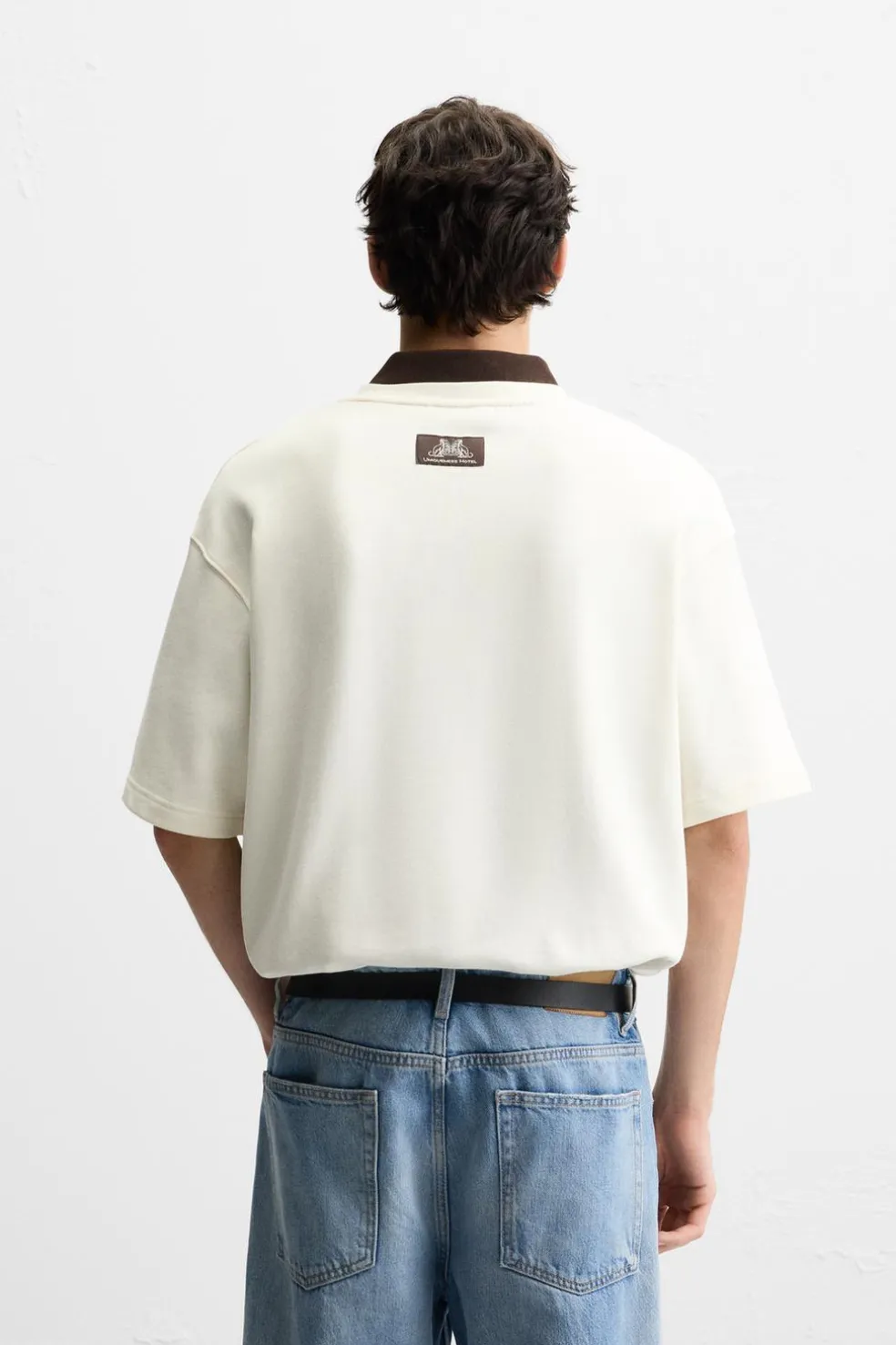 ZARA Sweatshirts|T-Shirts^SWEATSHIRT COM BORDADO GALGO Branco-marfim