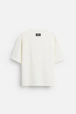 ZARA Sweatshirts|T-Shirts^SWEATSHIRT COM BORDADO GALGO Branco-marfim