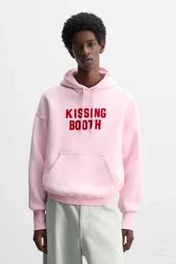 ZARA Sweatshirts^SWEATSHIRT COM CAPUZ X HARRY LAMBERT Rosa