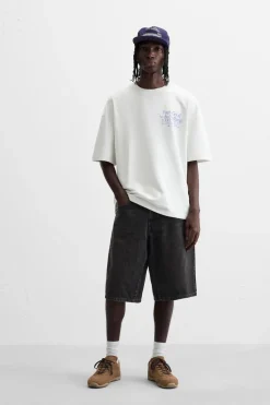 ZARA Sweatshirts^SWEATSHIRT COM ESTAMPADO COMBINADO Branco-marfim