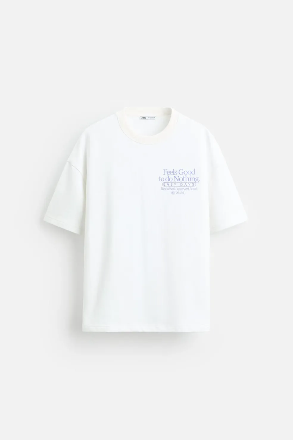ZARA Sweatshirts^SWEATSHIRT COM ESTAMPADO COMBINADO Branco-marfim
