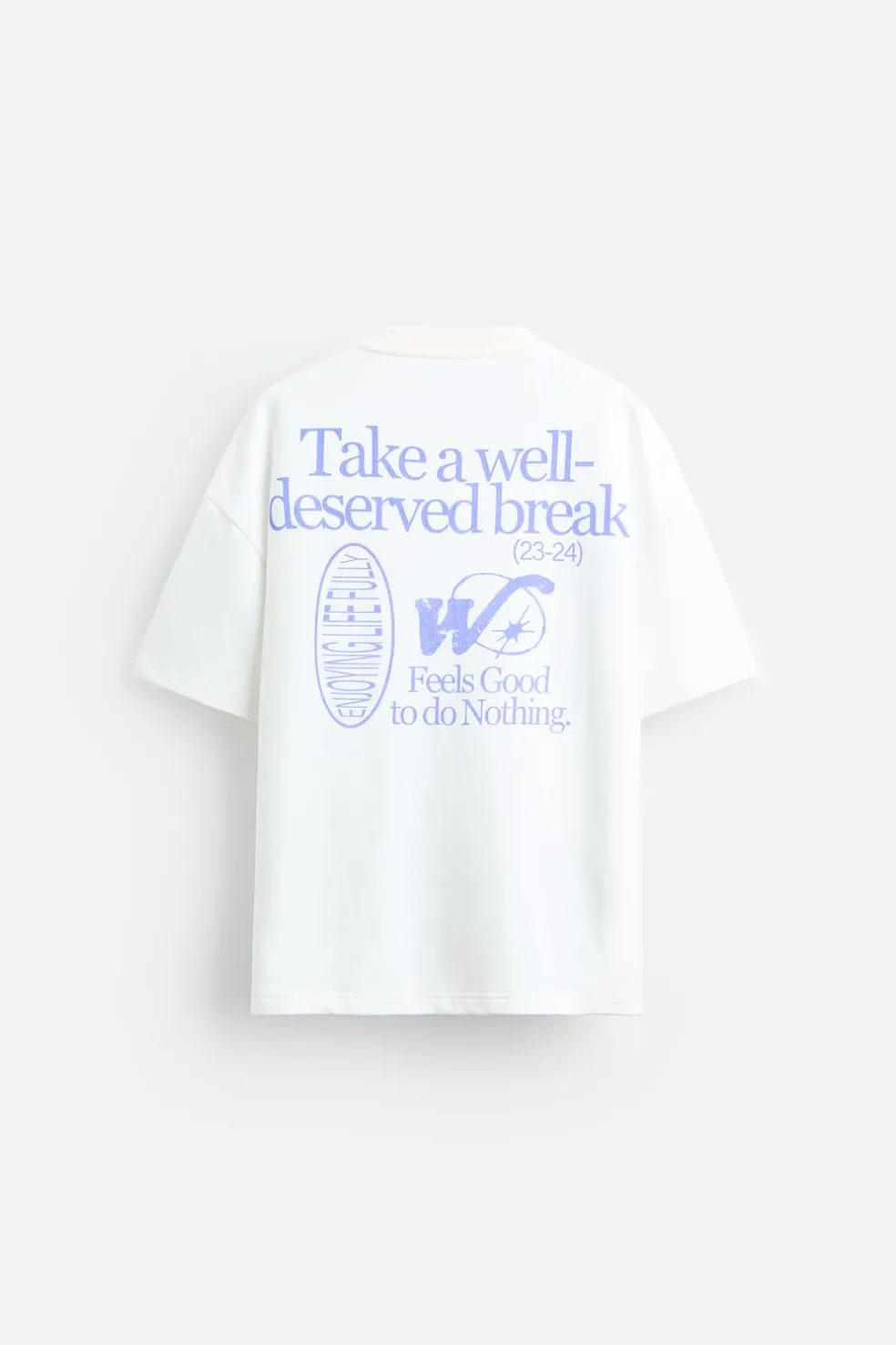 ZARA Sweatshirts^SWEATSHIRT COM ESTAMPADO COMBINADO Branco-marfim