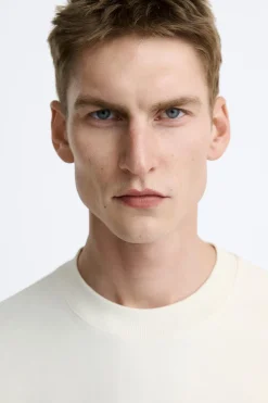 ZARA Sweatshirts|T-Shirts^SWEATSHIRT COMPACT Branco-marfim