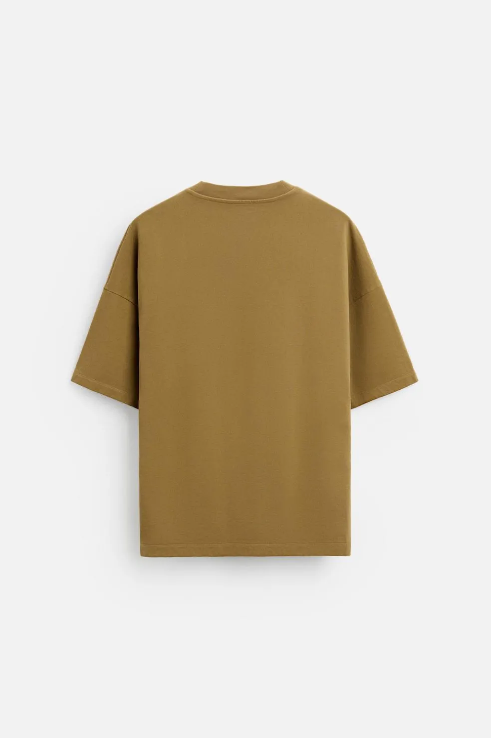 ZARA Sweatshirts|T-Shirts^SWEATSHIRT ESTAMPADO COMBINADO Castanho-escuro