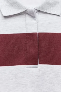 ZARA Winter Layersnew|Sweatshirts / Joggers^SWEATSHIRT GOLA DE POLO UNIVERSITÁRIA Borgonha