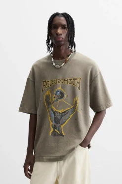 ZARA Sweatshirts|T-Shirts^SWEATSHIRT LAVADA AEROSMITH © Cinzento-antracito