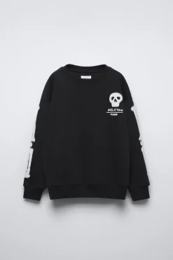 SWEATSHIRT OSSOS ESQUELETO E CAVEIRA-ZARA Clearance