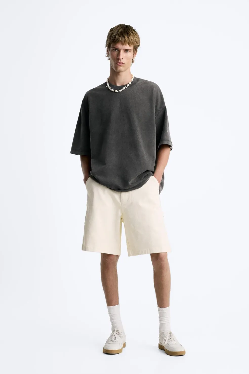 ZARA Sweatshirts|T-Shirts^SWEATSHIRT OVERSIZE COM LAVAGEM Preto