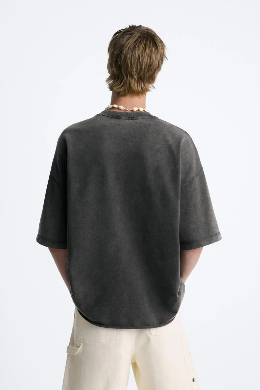 ZARA Sweatshirts|T-Shirts^SWEATSHIRT OVERSIZE COM LAVAGEM Preto