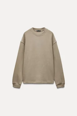 ZARA Winter Layersnew|Sweatshirts / Joggers^SWEATSHIRT SUAVE Camel-claro