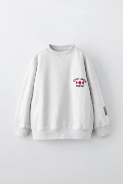 SWEATSHIRT TEXTO-ZARA Flash Sale