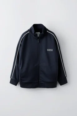 SWEATSHIRT TEXTO BORDADO-ZARA Best Sale