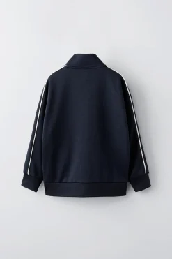 SWEATSHIRT TEXTO BORDADO-ZARA Best Sale