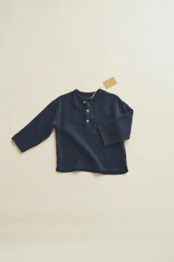 TIMELESZ - CAMISA COM DECOTE DE BOTÕES EM CREPE-ZARA Sale