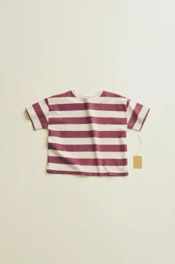 TIMELESZ - T-SHIRT ÀS RISCAS AMPLA-ZARA Cheap