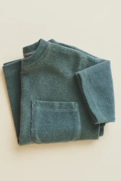 TIMELESZ - T-SHIRT TERRYCLOTH COM BOLSO-ZARA Fashion
