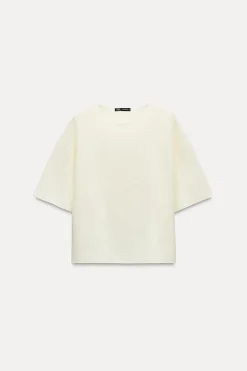 ZARA Winter Layersnew|Tops / Bodies^TOP CANELADO SUAVE Cru