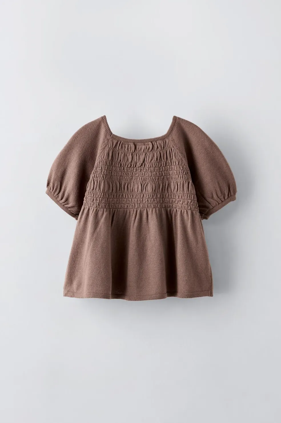 TOP DE MALHA COM BORDADOS E FAVOS DE MEL-ZARA Store