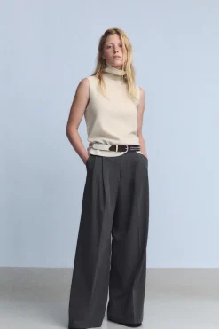 ZARA Winter Layersnew^TOP SOFT GOLA ALTA Cru