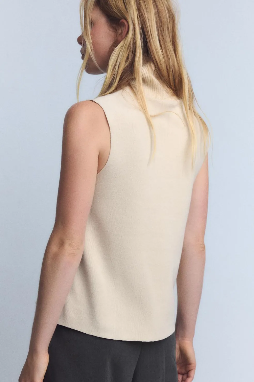 ZARA Winter Layersnew^TOP SOFT GOLA ALTA Cru