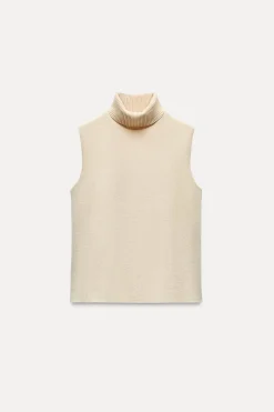 ZARA Winter Layersnew^TOP SOFT GOLA ALTA Cru